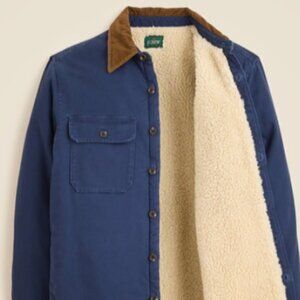 Sherpa-lined Duck Canvas Shirt Jacket NWT XL